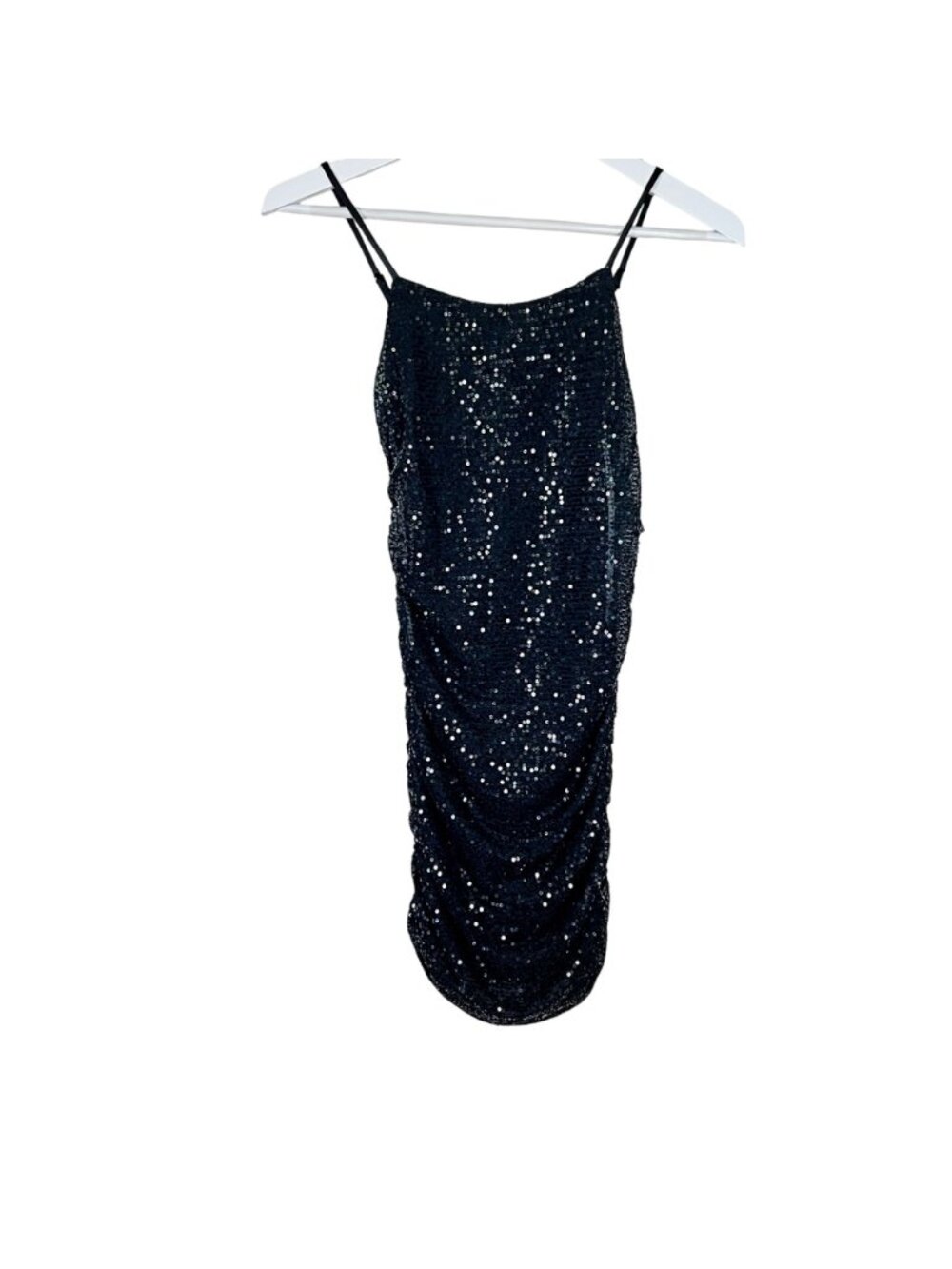 NWT Miss Behave Girls Sz 12 Black Sequin Mini Dress Junior Teen Y2K HOCO Party - Picture 2 of 10